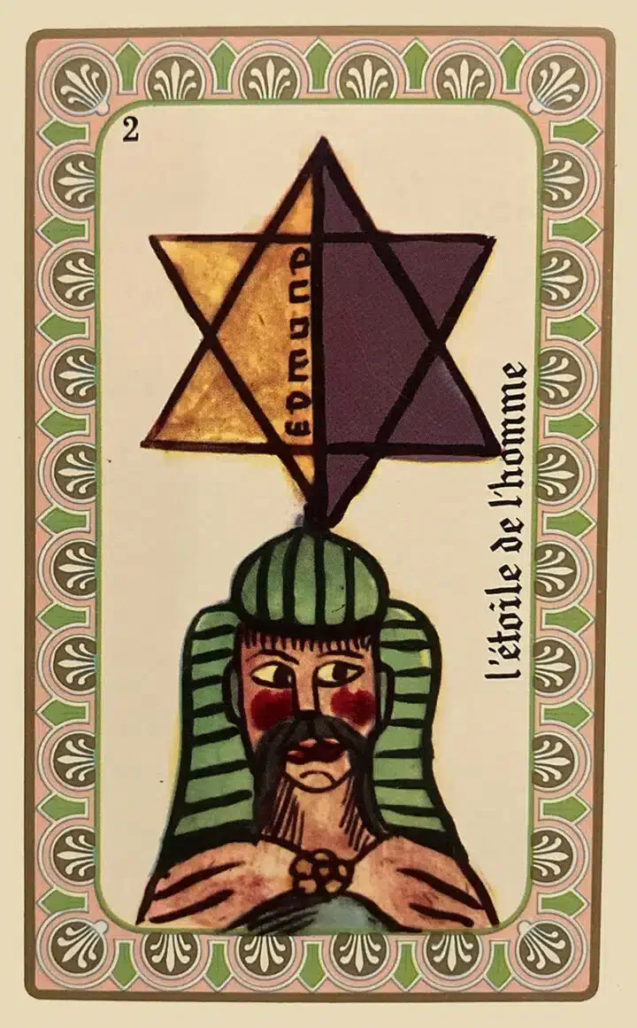 Karte Card #3 des Oracle de Belline — Stern des Mannes