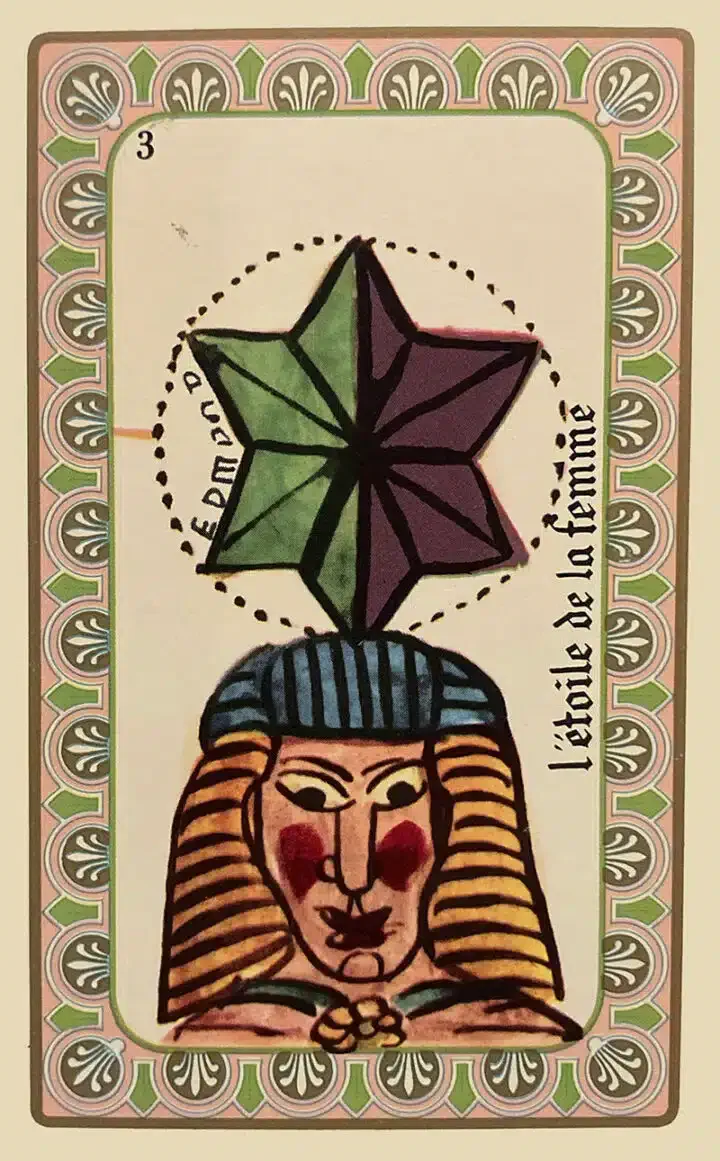 Karte Card #4 des Oracle de Belline — Stern der Frau