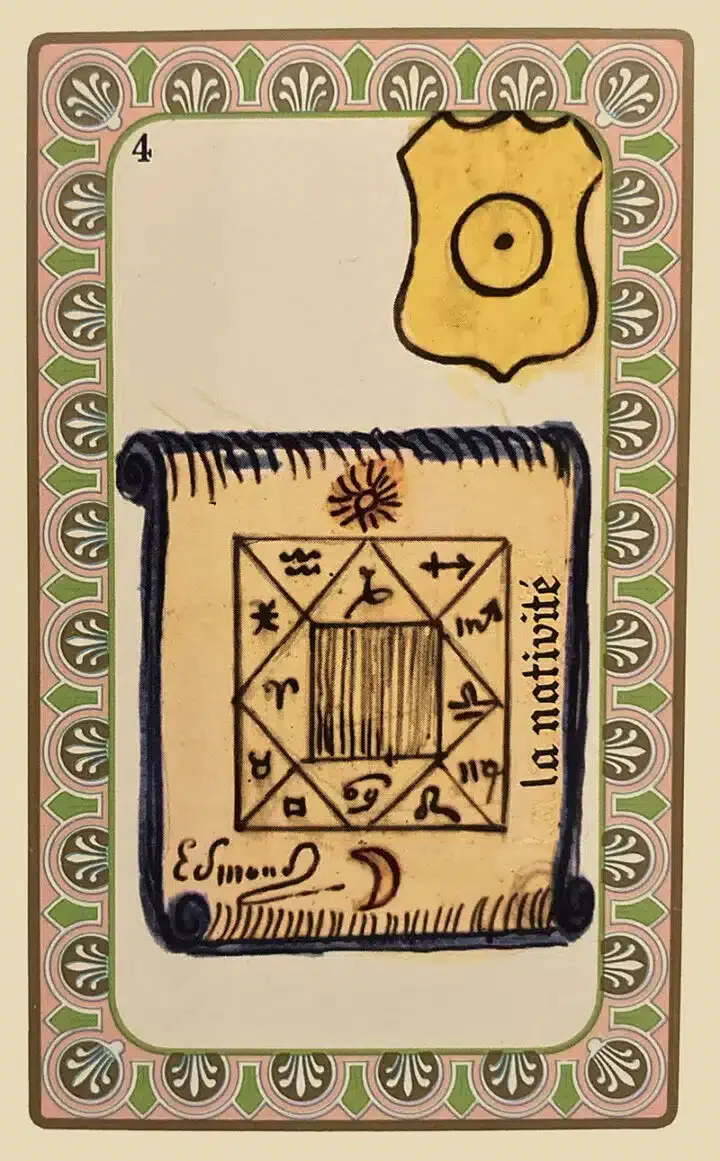 Karte Card #5 des Oracle de Belline — Geburt