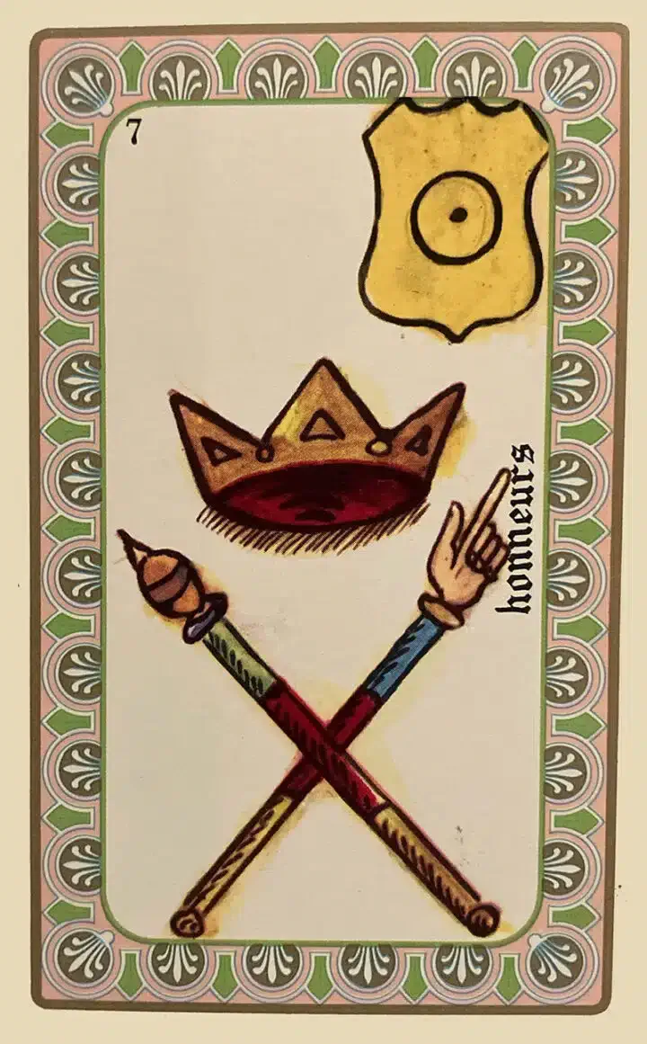 Karte Card #8 des Oracle de Belline — Ehren