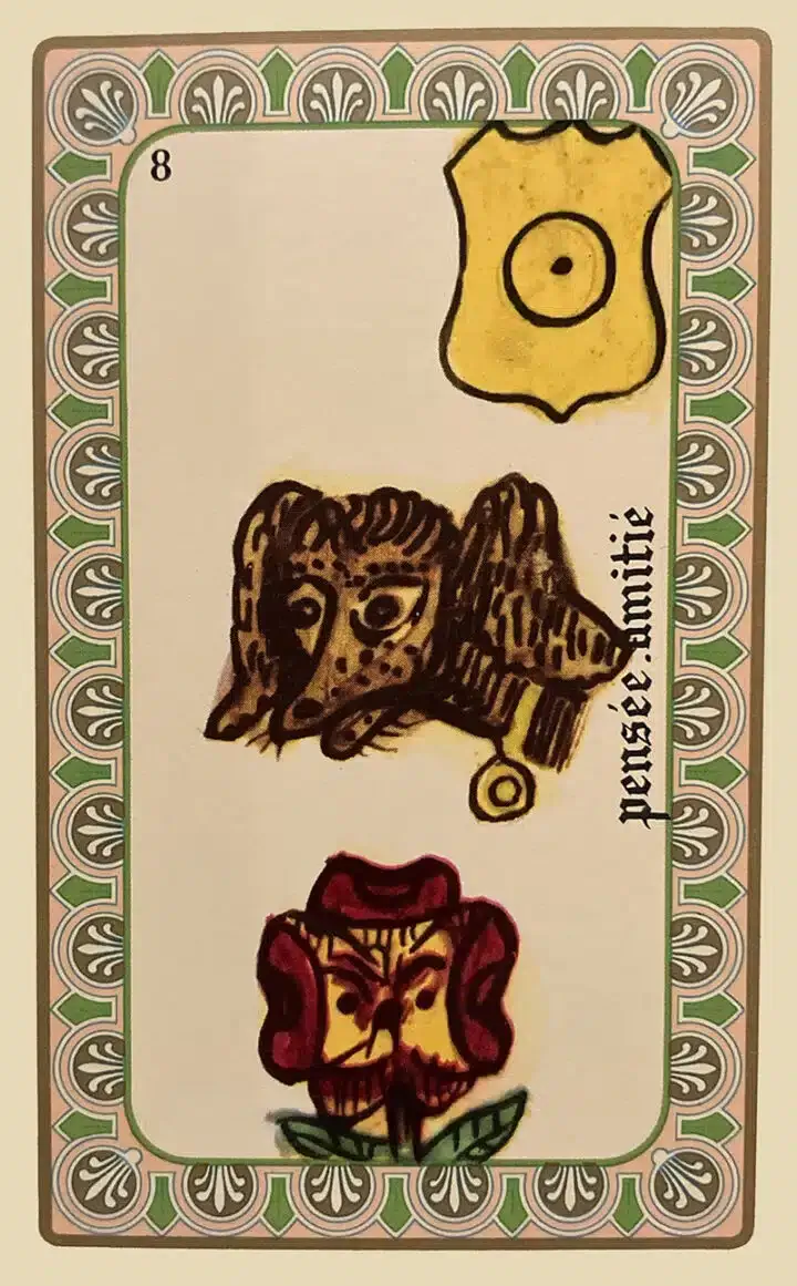 Karte Card #9 des Oracle de Belline — Gedanke-Freundschaft