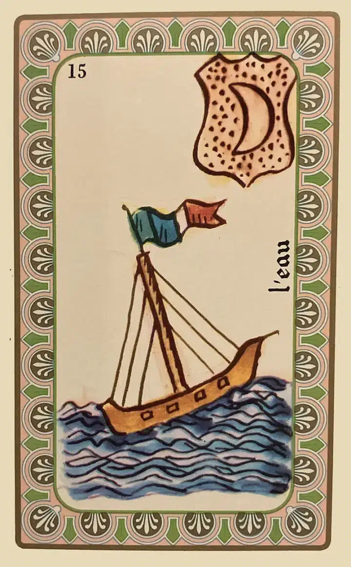 Karte 16 des Oracle de Belline — Wasser