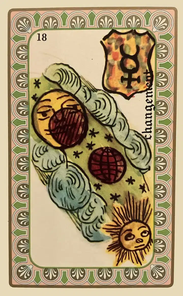 Karte 19 des Oracle de Belline — Veränderung