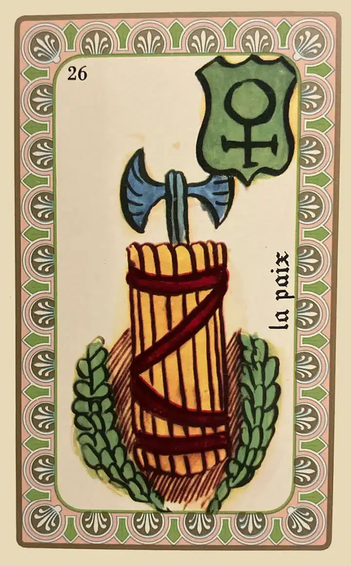 Karte 27 des Oracle de Belline — Frieden