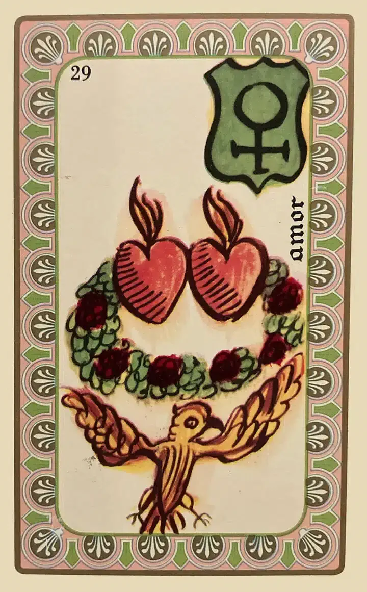 Karte 30 des Oracle de Belline — Liebe