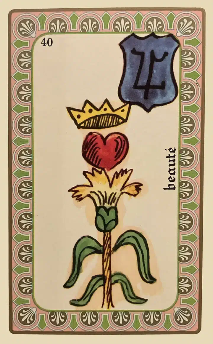 Karte 41 des Oracle de Belline — Schönheit