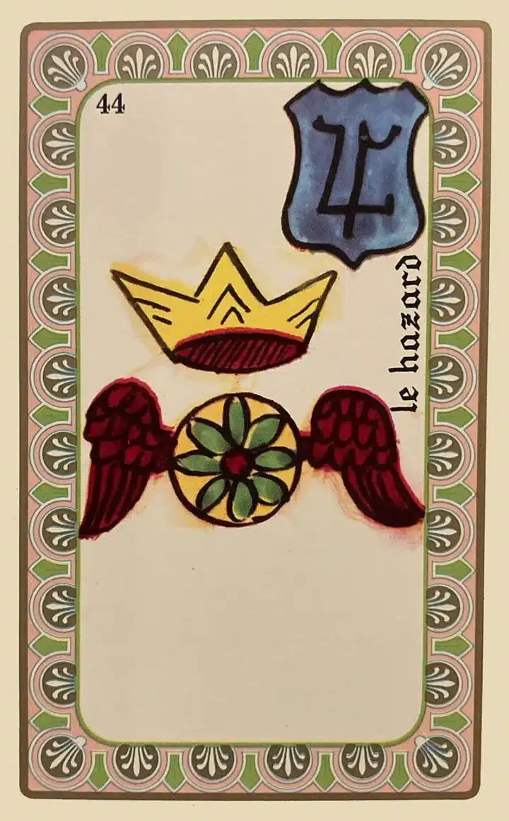 Karte 45 des Oracle de Belline — Zufall