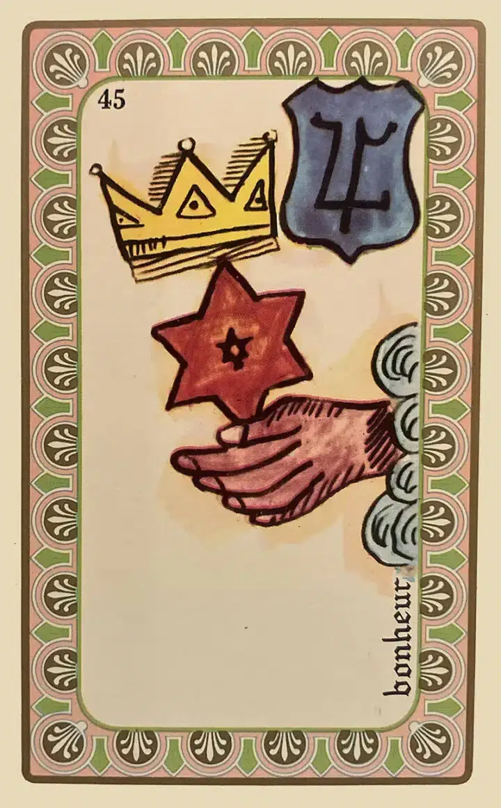 Karte 46 des Oracle de Belline — Glück
