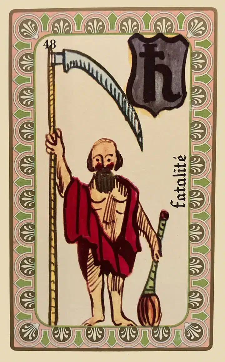Karte 49 des Oracle de Belline — Fatalität