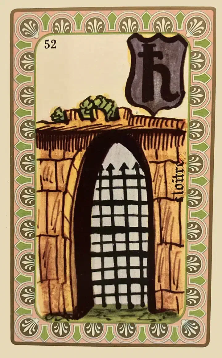 Karte 53 des Oracle de Belline — Kloster