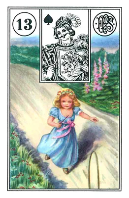 Das Kind — Lenormand-Karte Nummer 13, ein kleines stehendes Kind
