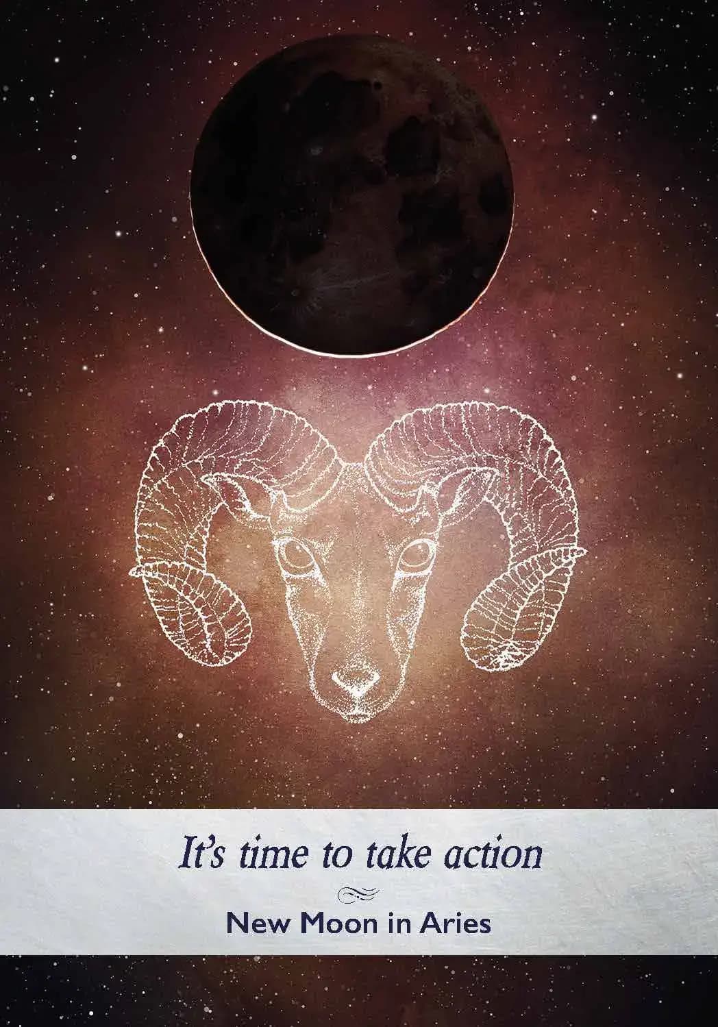 Oracle Moonology — Neumond in Widder