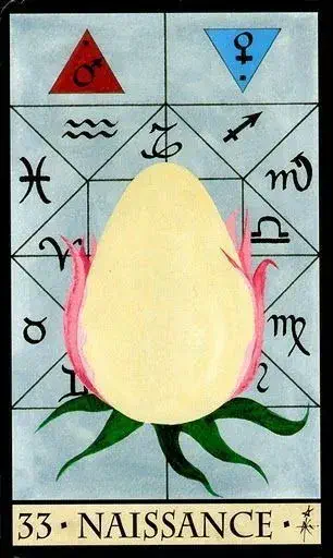 Oracle de la Triade Karte 33 — Die Geburt