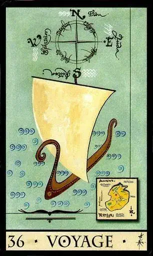 Oracle de la Triade Karte 36 — Die Reise