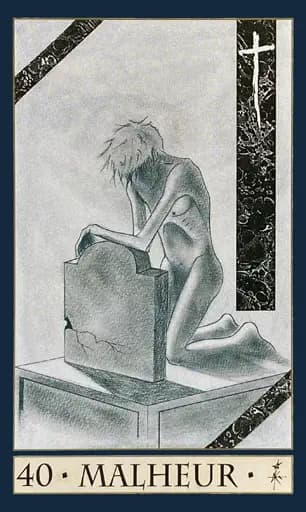 Oracle de la Triade card 40 — Adversity